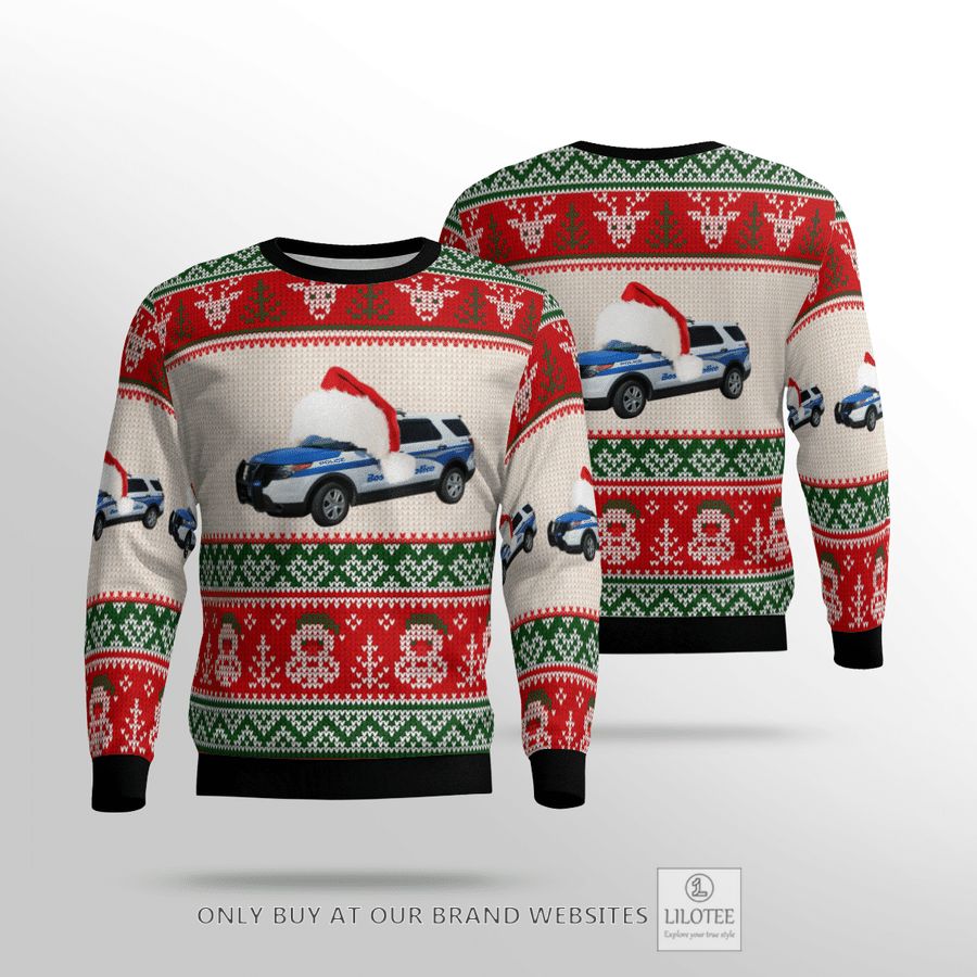 Boston Police Department Christmas Sweater 13