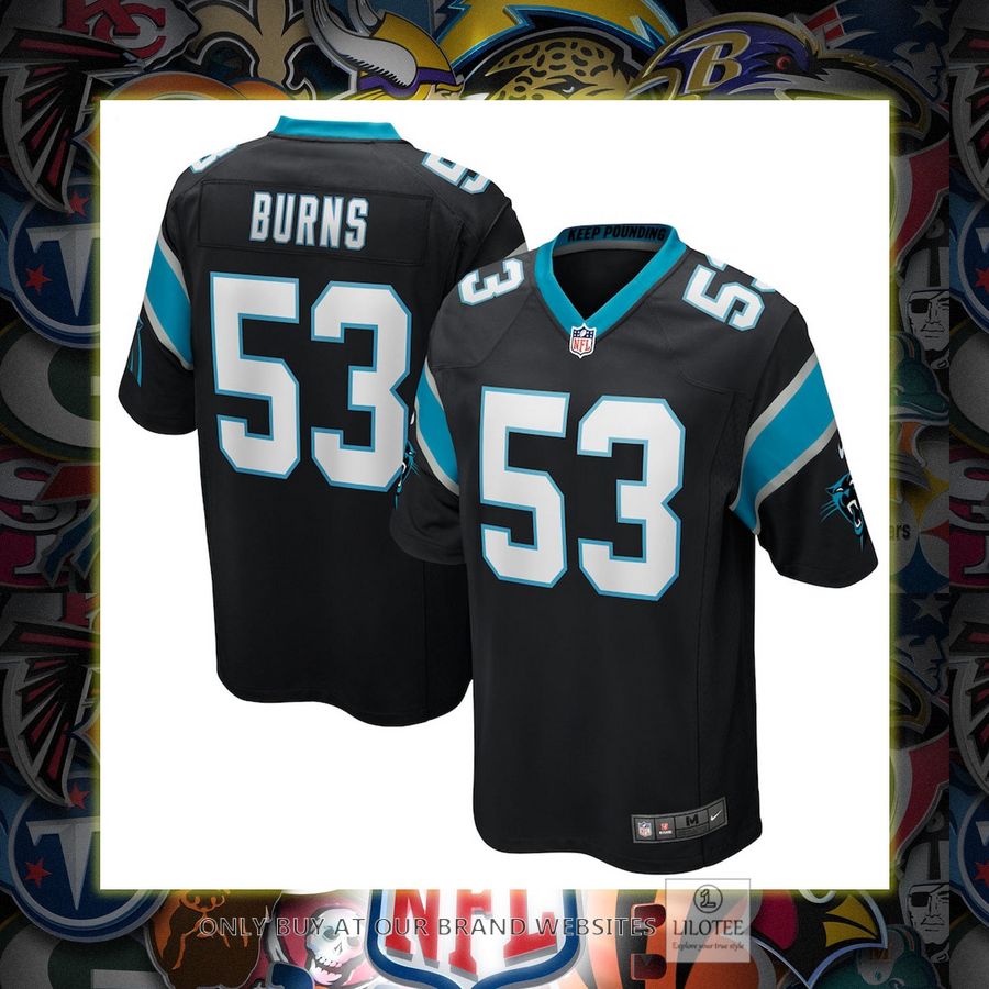 Brian Burns Carolina Panthers Nike Game Black Football Jersey 7