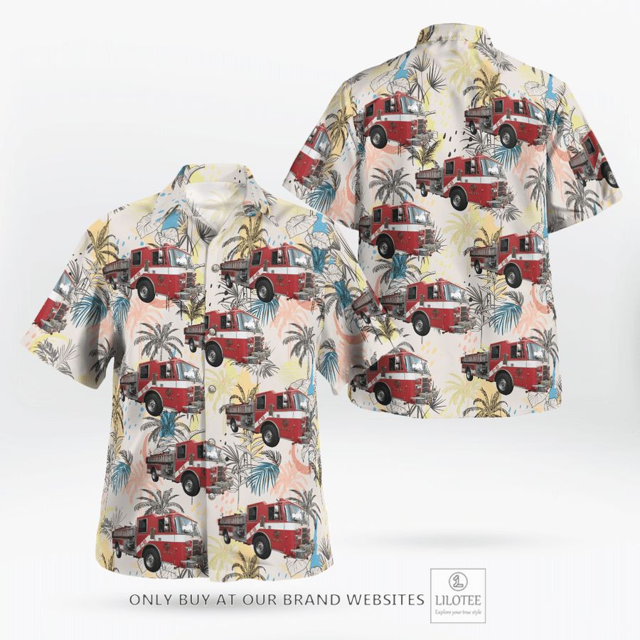 Burbank, California, Warner Brothers Studios Fire Department Hawaiian Shirt 17