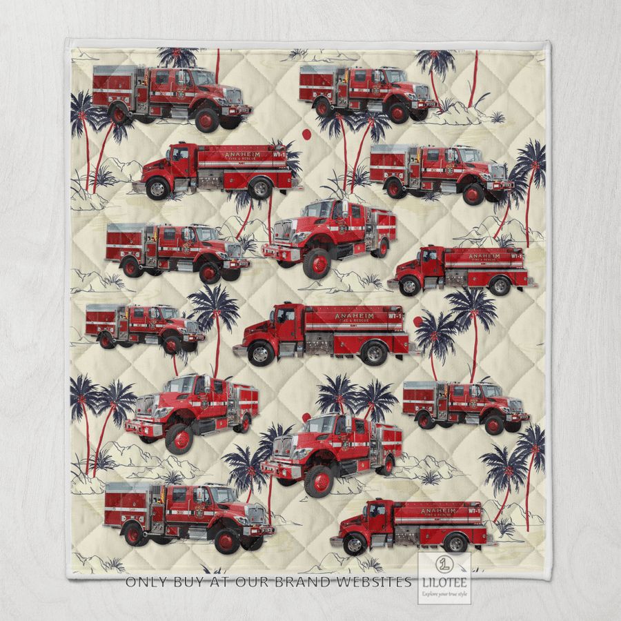 California Anaheim Fire & Rescue Quilt Blanket 24