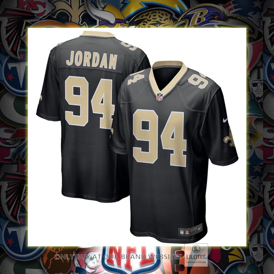 Cameron Jordan New Orleans Saints Nike Black Football Jersey 7