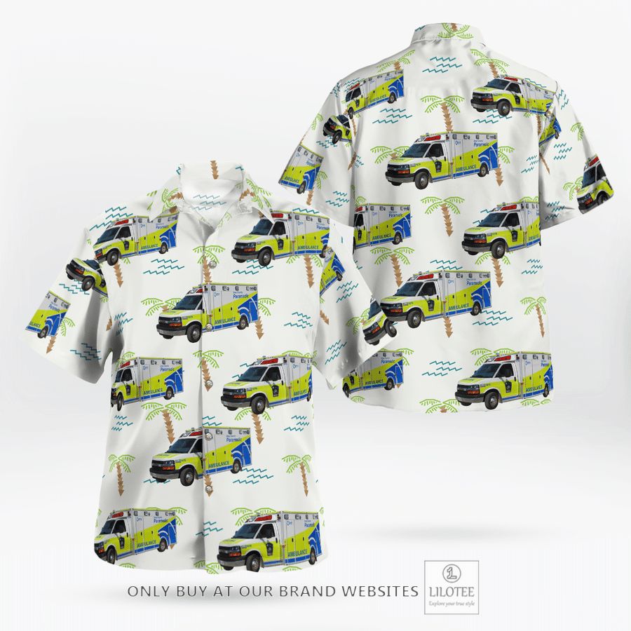 Canada, Grey County Paramedics Hawaiian Shirt 17