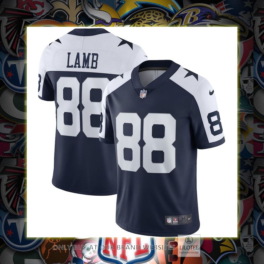 Ceedee Lamb Dallas Cowboys Nike Alternate Vapor Navy Football Jersey 6