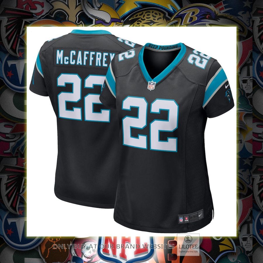 Christian McCaffrey Carolina Panthers Nike Women's Black Football Jersey 6