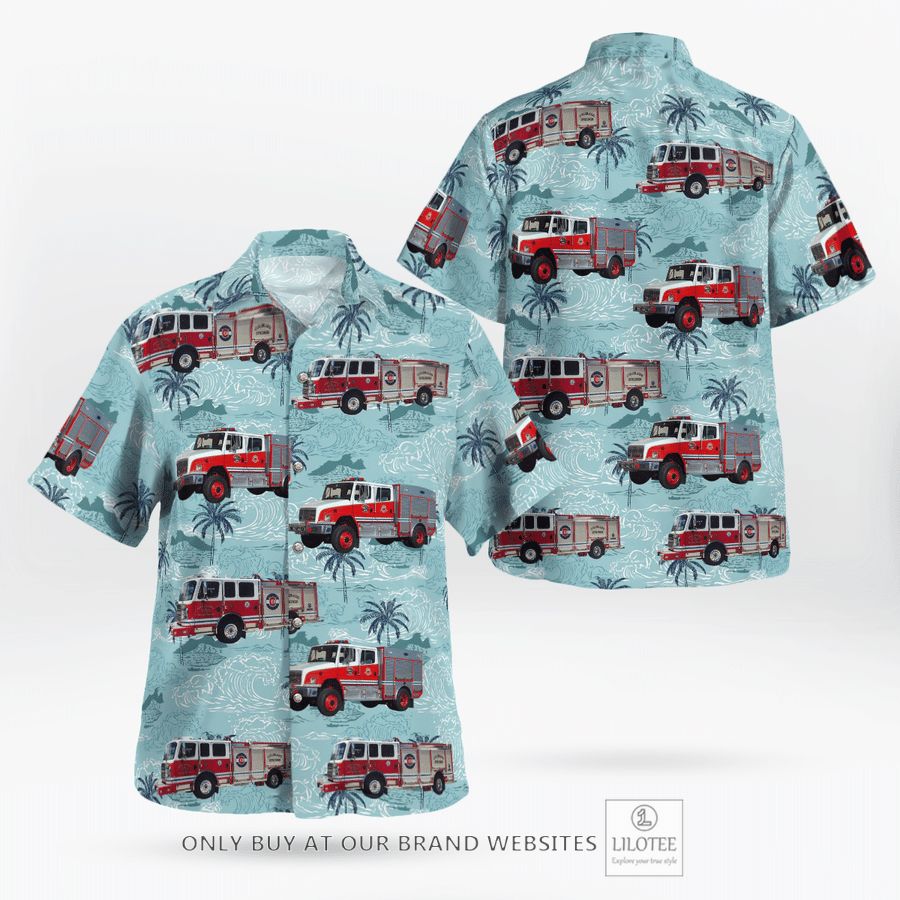 Alternative view of Colorado Springs Fire Department Hawaiian Shirt