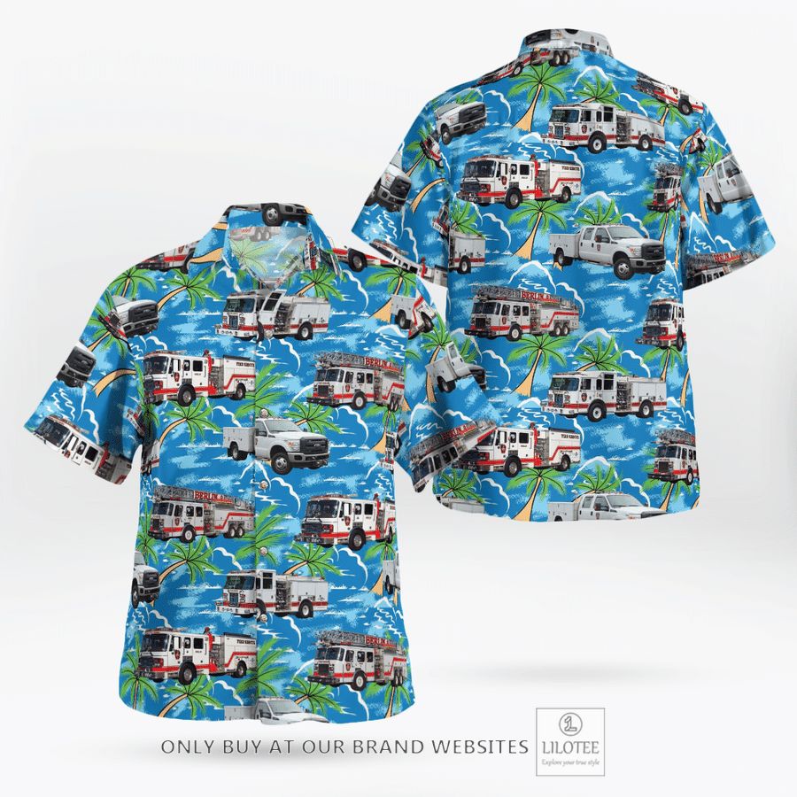 Connecticut, Berlin Fire Department Hawaiian Shirt 16