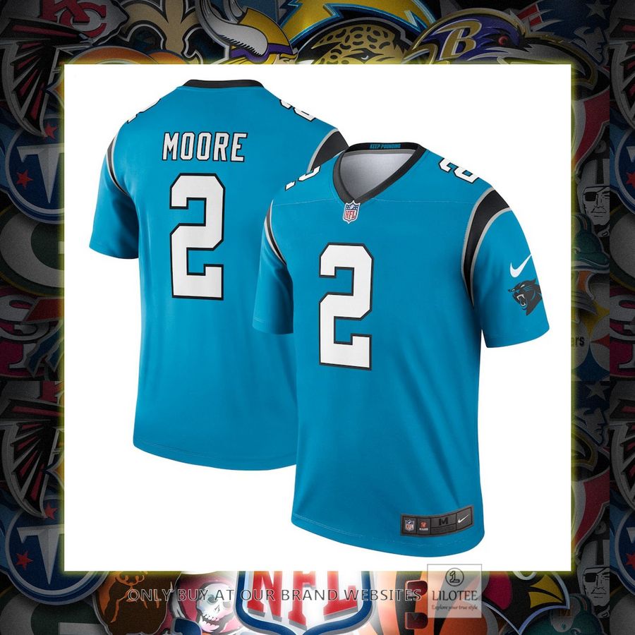 D.J. Moore Carolina Panthers Nike Legend Blue Football Jersey 7