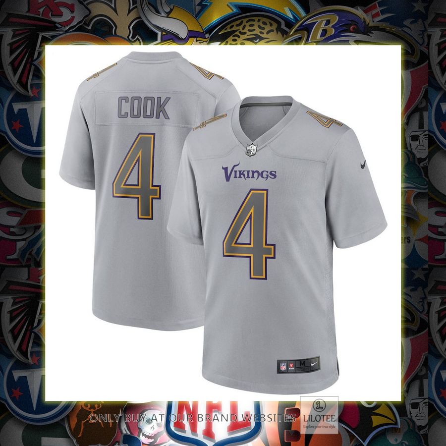 Dalvin Cook Minnesota Vikings Nike Atmosphere Fashion Gray Football Jersey 7