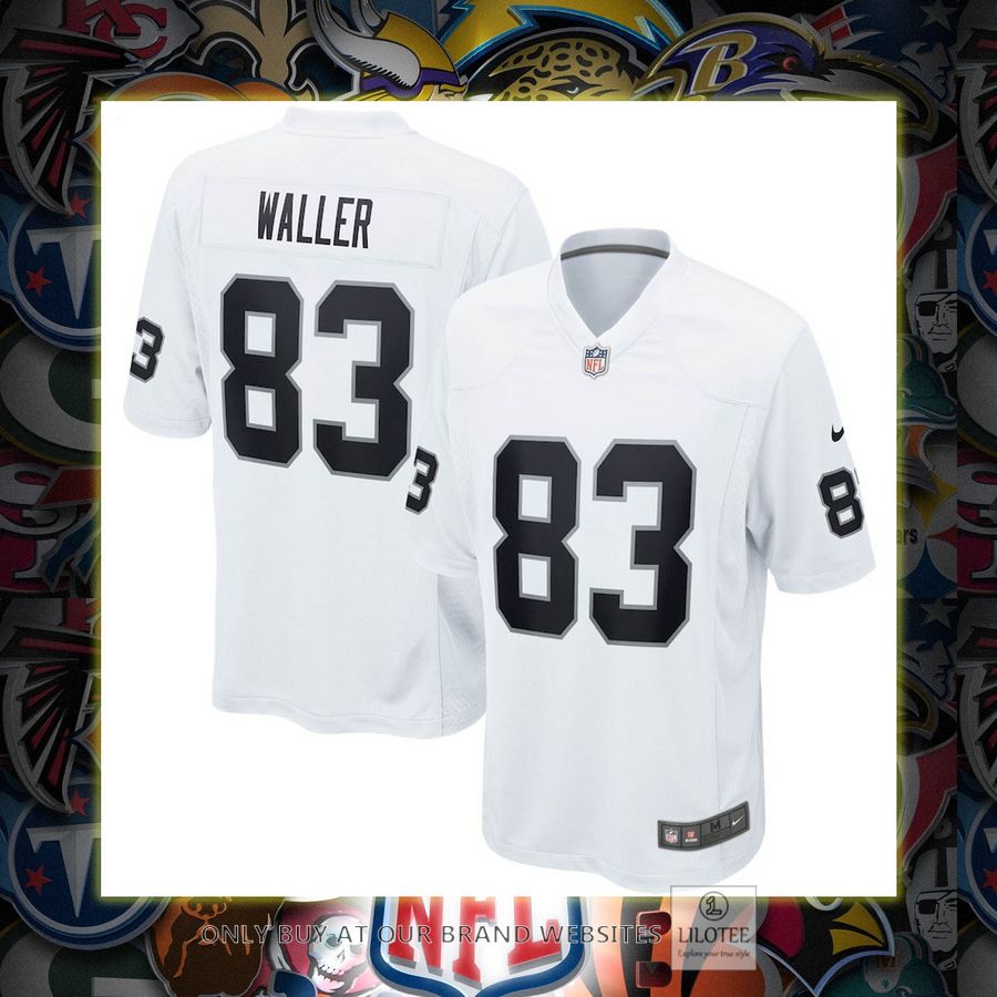 Darren Waller Las Vegas Raiders Nike Game White Football Jersey 6