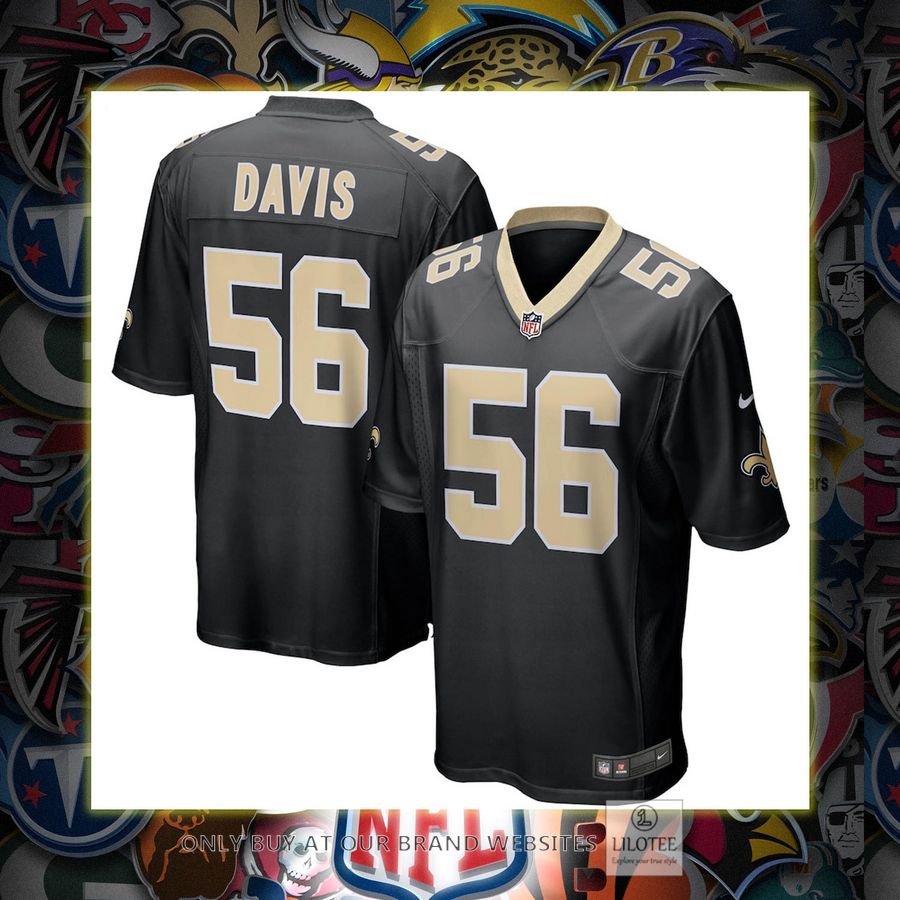Demario Davis New Orleans Saints Nike Game Black Football Jersey 7