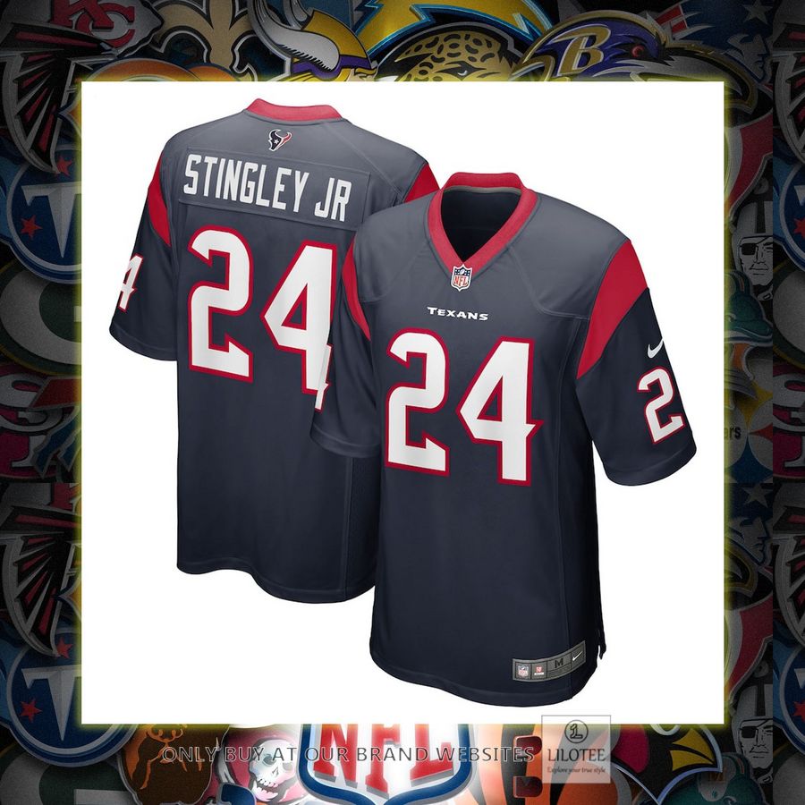 Derek Stingley Jr Houston Texans Nike 2022 Nfl Draft First Round Pick Game Navy Football Jersey 7