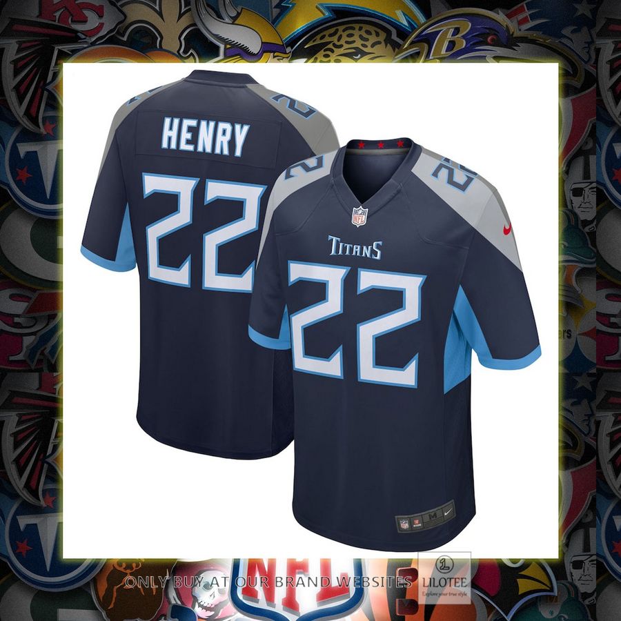 Derrick Henry Tennessee Titans Nike Game Navy Football Jersey 6