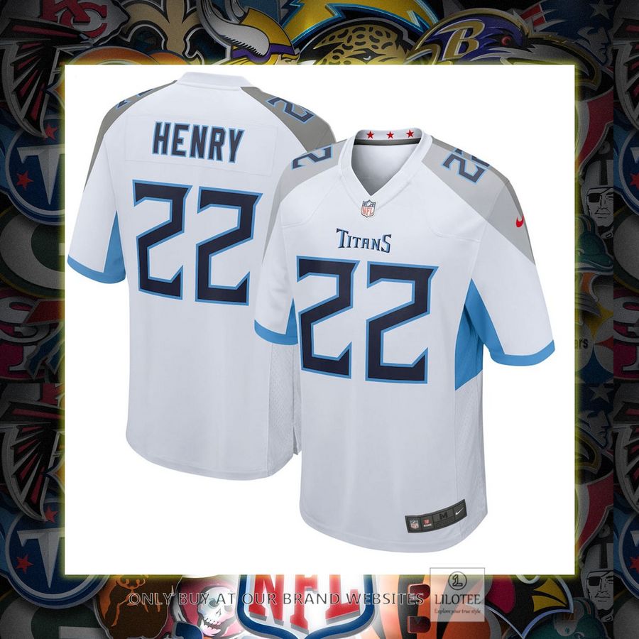 Derrick Henry Tennessee Titans Nike White Football Jersey 3