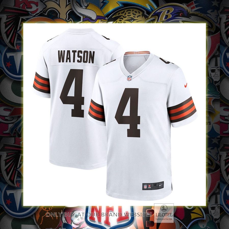 Deshaun Watson Cleveland Browns Nike White Football Jersey 6