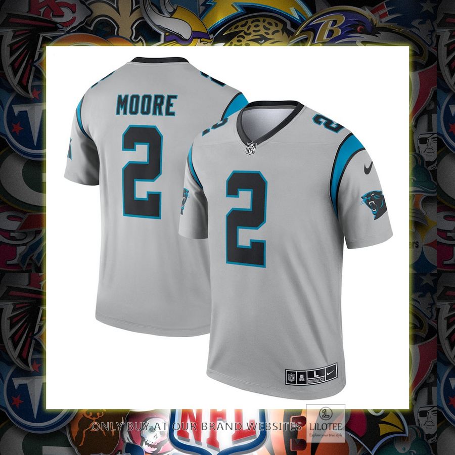 Dj Moore Carolina Panthers Nike Inverted Legend Silver Football Jersey 7