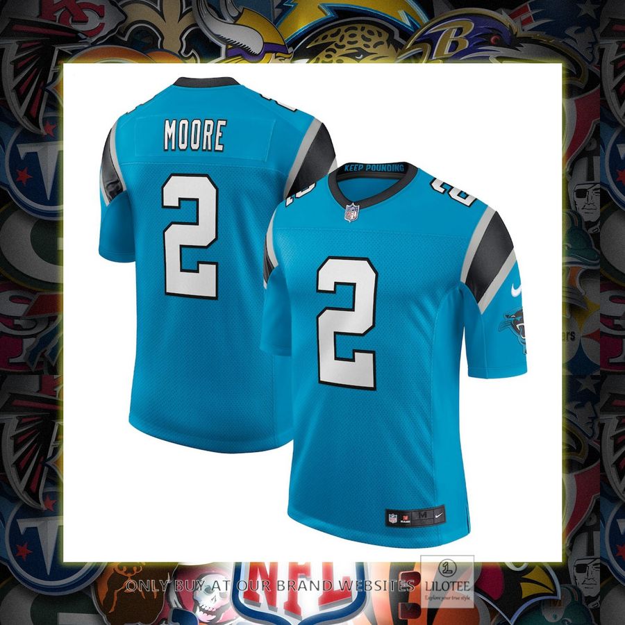 Dj Moore Carolina Panthers Nike Vapor Blue Football Jersey 6