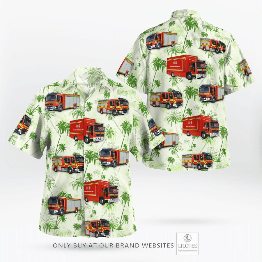 England, Hampshire & Isle of Wight Fire and Rescue Service Hawaiian Shirt 17