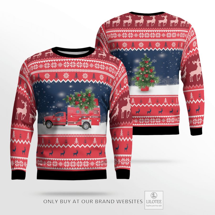 Florida Bay County EMS Christmas 3D Sweater 24