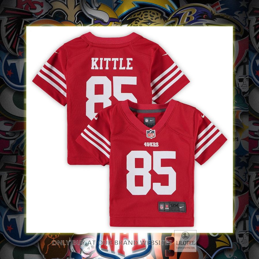 George Kittle San Francisco 49Ers Nike Infant Player Game Scarlet Football Jersey 6