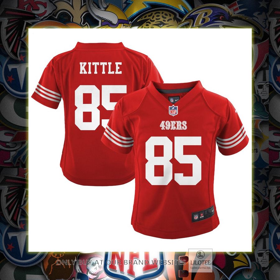 George Kittle San Francisco 49ers Nike Preschool Scarlet Football Jersey 6