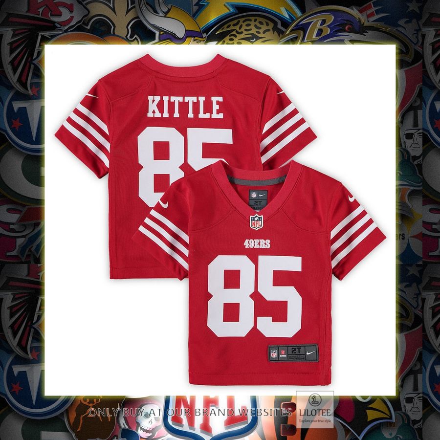 George Kittle San Francisco 49ers Nike Toddler Scarlet Football Jersey 7