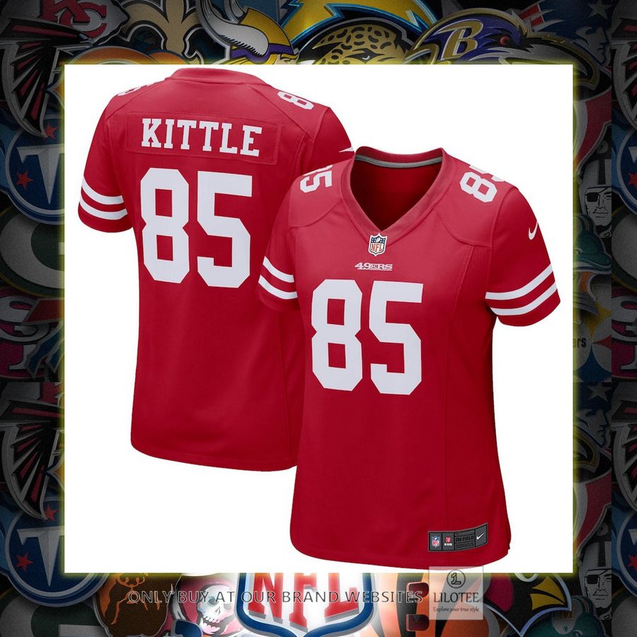 George Kittle San Francisco 49ers Nike Women's Game Scarlet Football Jersey 6