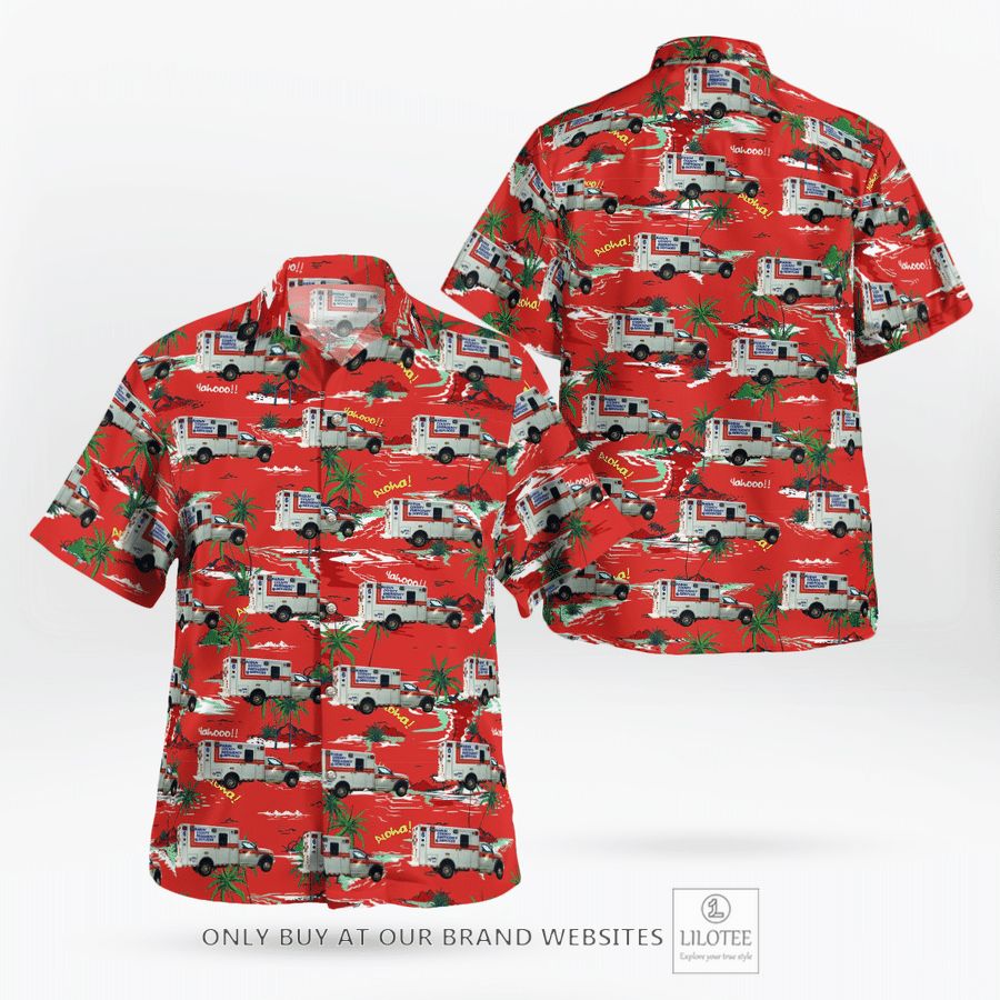 Georgia Rabun County Emergency Medical Services Hawaiian Shirt 16