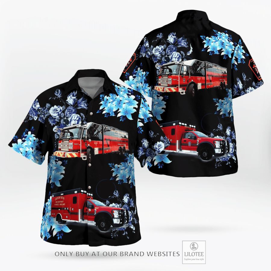 Green Bay Metro Fire Department Hawaiian Shirt 17