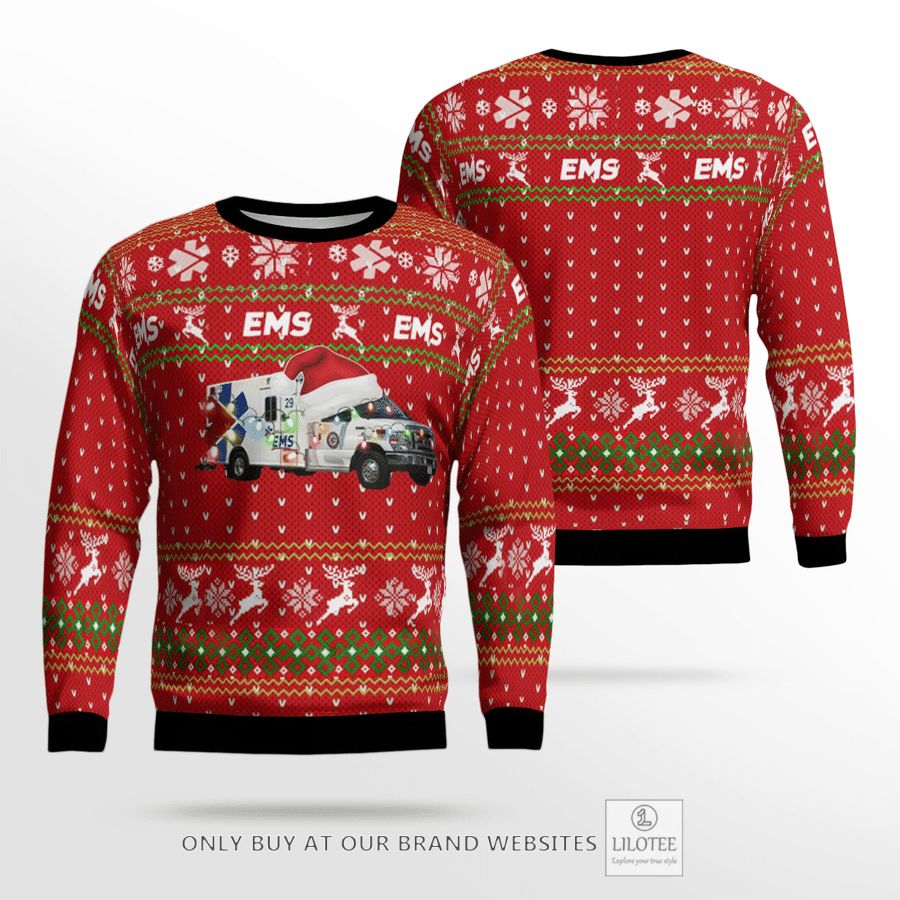 Indiana Indianapolis EMS Christmas 3D Sweater 24