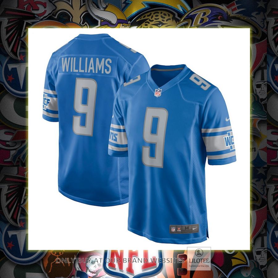 Jameson Williams Detroit Lions Nike 2022 NFL Draft First Round Pick Blue Football Jersey 6