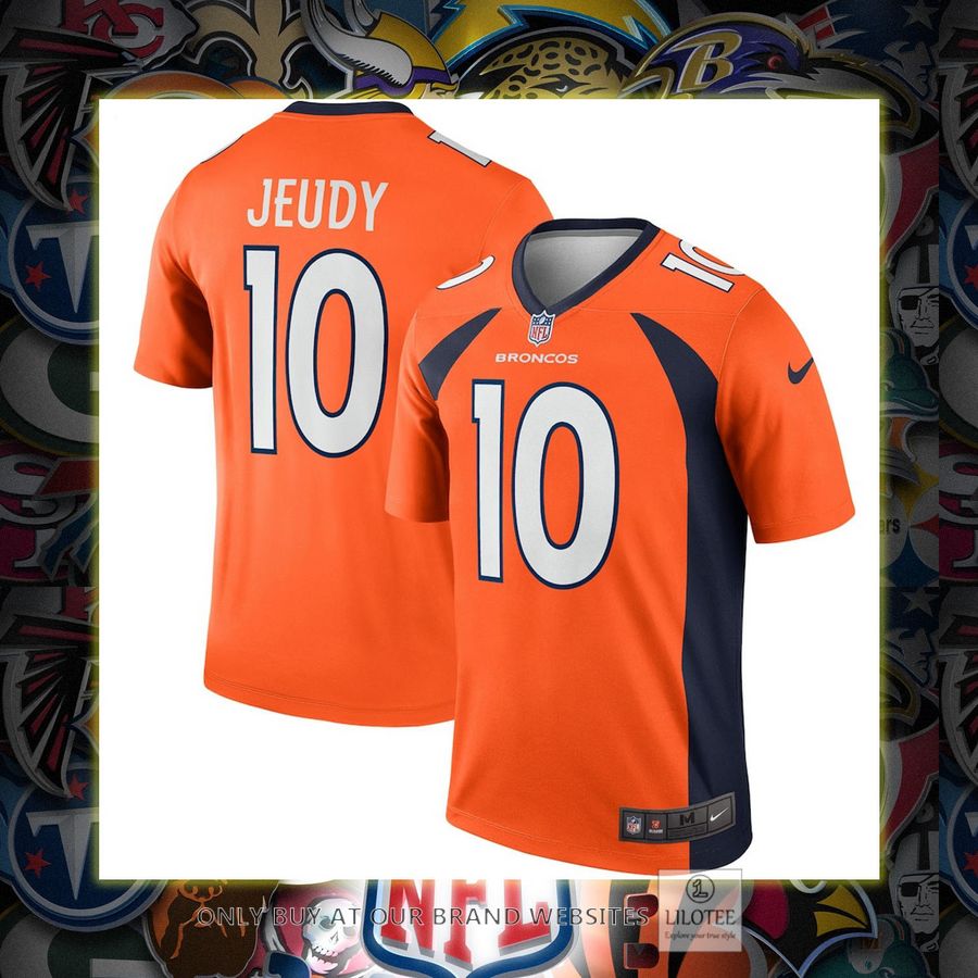 Jerry Jeudy Denver Broncos Nike Legend Orange Football Jersey 6