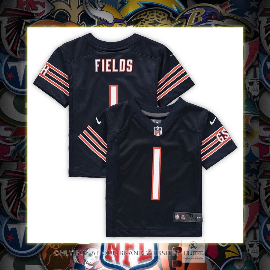 Justin Fields Chicago Bears Nike Toddler Game Navy Football Jersey 6