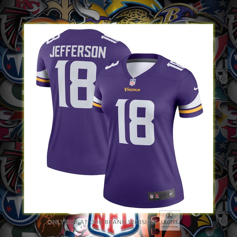 Justin Jefferson Minnesota Vikings Nike Women's Legend Purple Football Jersey 6