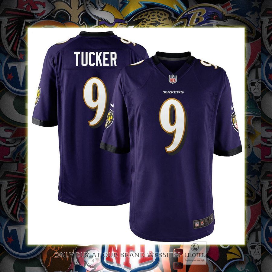 Justin Tucker Baltimore Ravens Youth Nike Team Color Game Purple Football Jersey 6