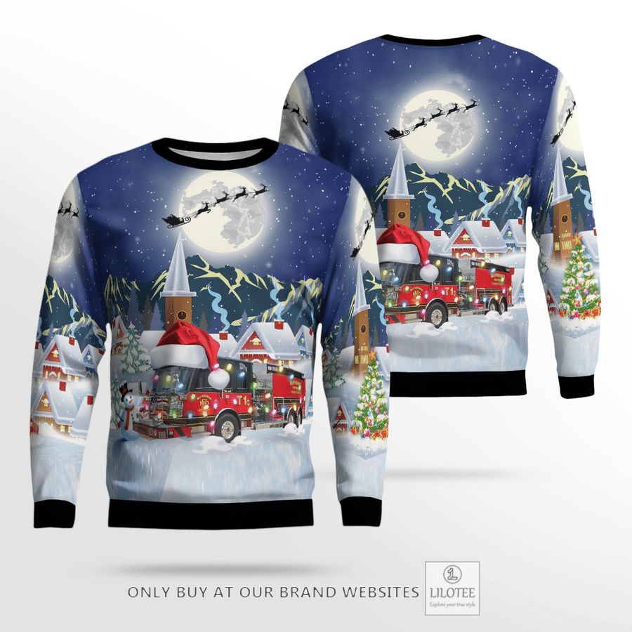 Kansas McPherson Fire Department Christmas 3D Sweater 24