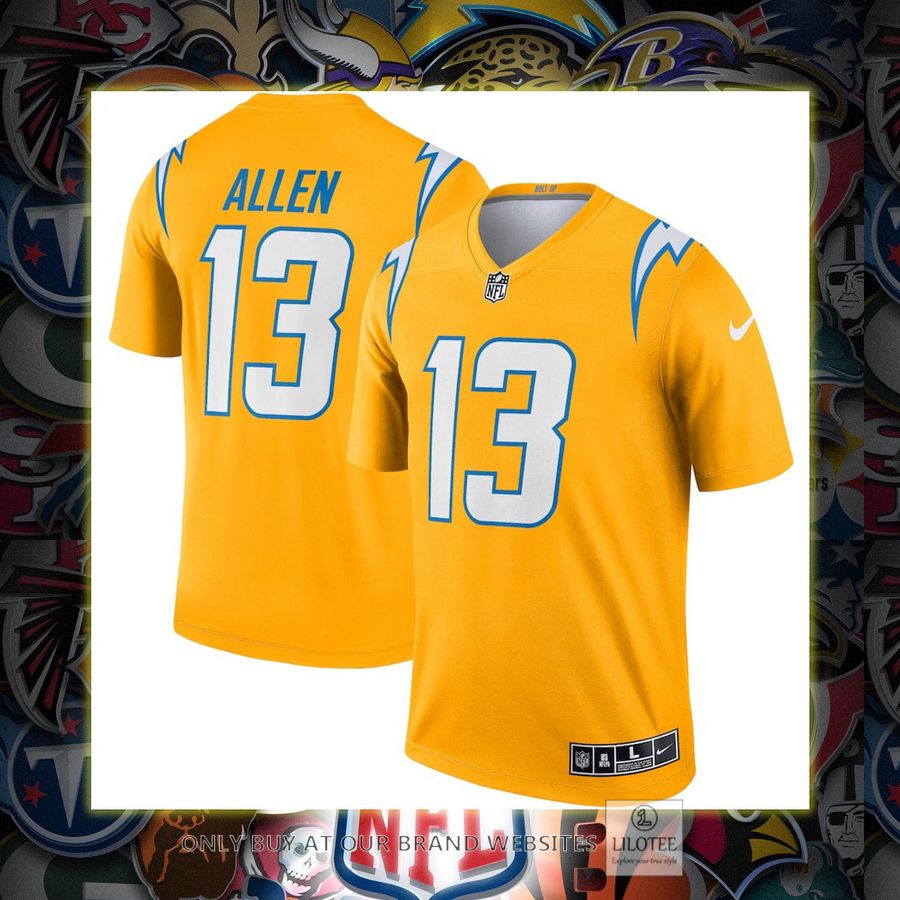 Keenan Allen Los Angeles Chargers Nike Inverted Legend Gold Football Jersey 6