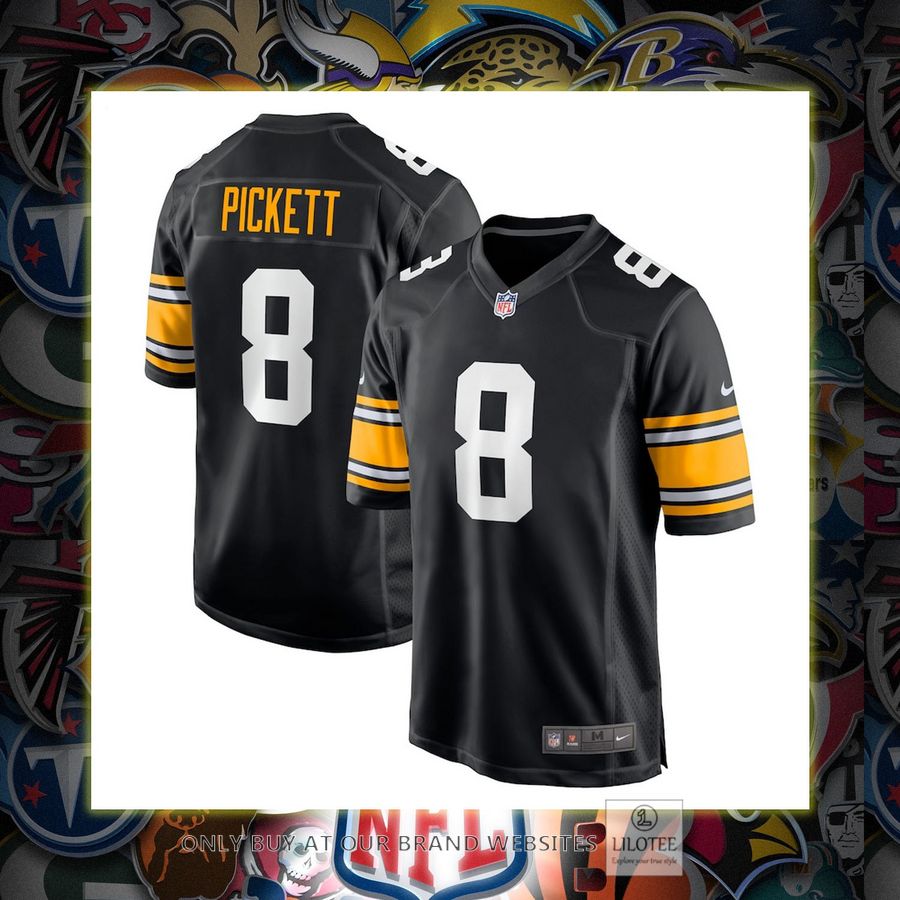 Kenny Pickett Pittsburgh Steelers Nike 2022 Nfl Draft First Round Pick Game Player Black Football Jersey 6