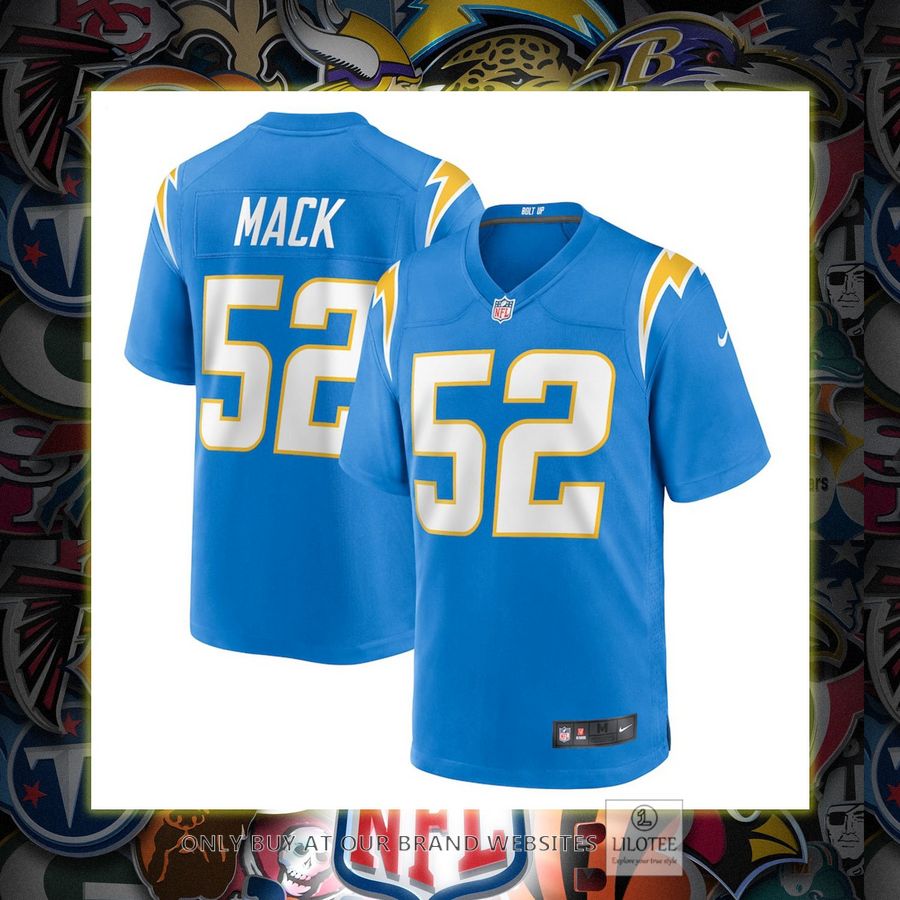 Khalil Mack Los Angeles Chargers Nike Powder Blue Football Jersey 7