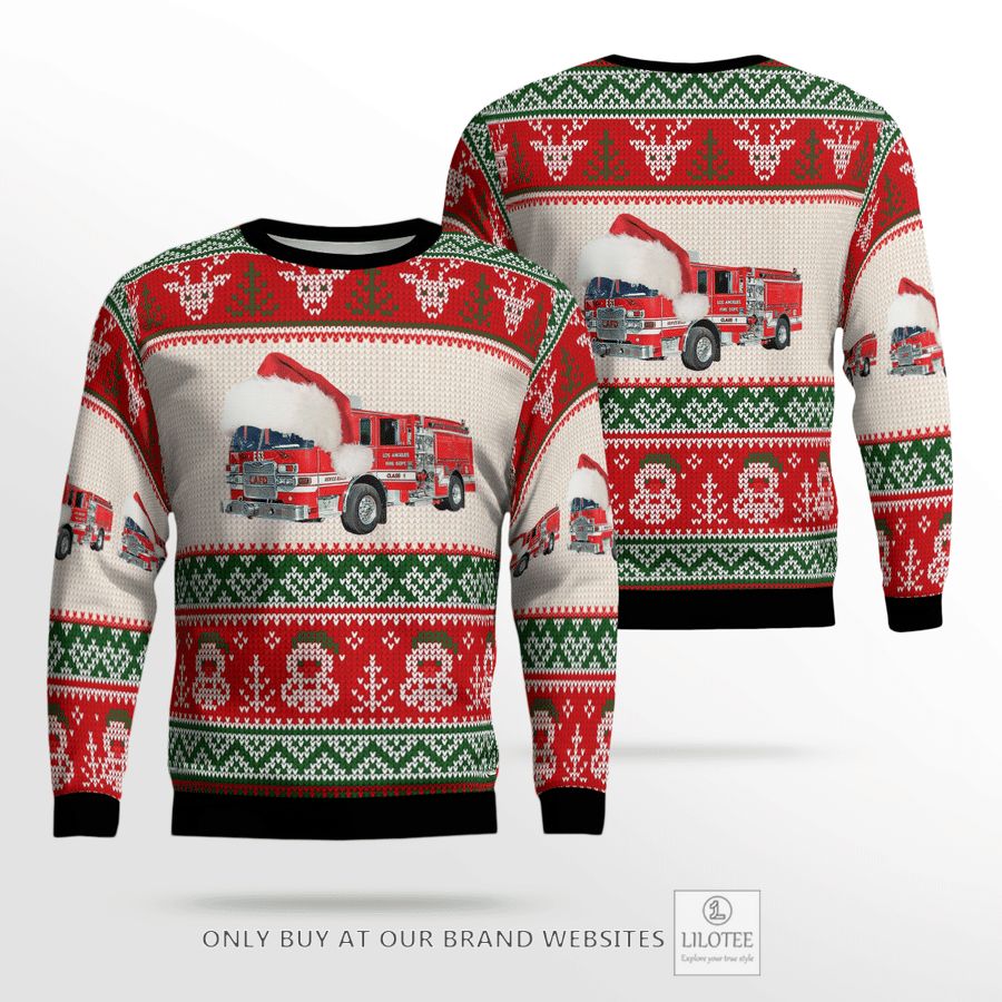 Los Angeles Fire Department Christmas Sweater 24