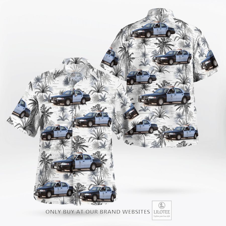 Los Angeles Police Department Ford Crown Victoria Police Interceptor Hawaiian Shirt 17