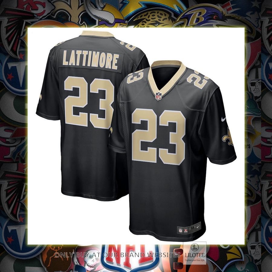 Marshon Lattimore New Orleans Saints Nike Game Black Football Jersey 6