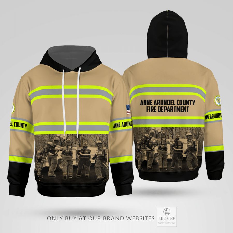 Maryland, Anne Arundel County Fire Department 3D Hoodie 25