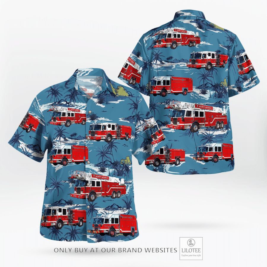 Massachusetts Quincy Fire Department Hawaiian Shirt 16