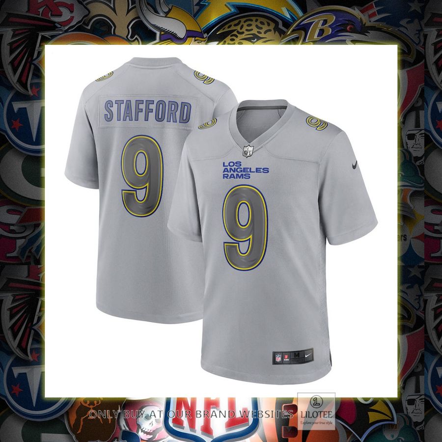 Matthew Stafford Los Angeles Rams Nike Atmosphere Fashion Game Gray Football Jersey 7