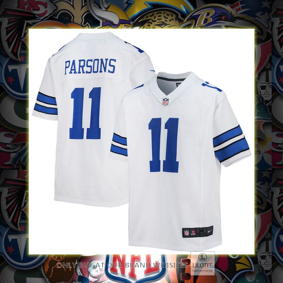 Micah Parsons Dallas Cowboys Nike Youth Game White Football Jersey 7