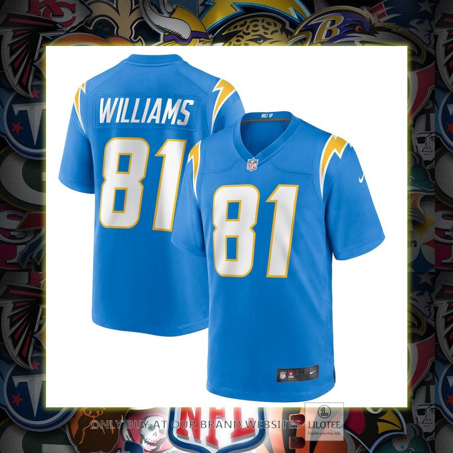 Mike Williams Los Angeles Chargers Nike Game Powder Blue Football Jersey 6
