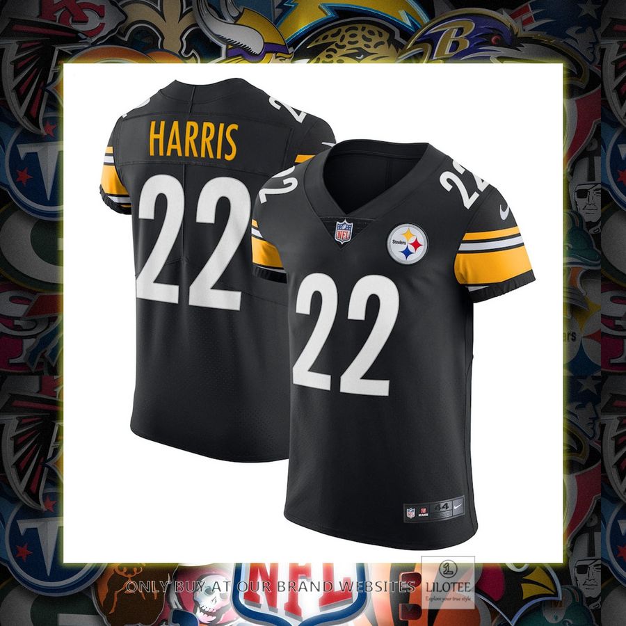 Najee Harris Pittsburgh Steelers Nike Vapor Elite Black Football Jersey 6