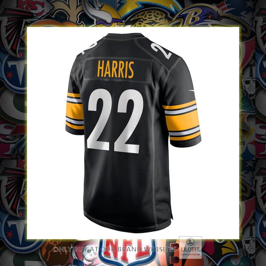 Najee Harris Pittsburgh Steelers Nike Youth 2021 Nfl Draft First Round Pick Game Black Football Jersey 3 Najee Harris Pittsburgh Steelers Nike Youth 2021 Nfl Draft First Round Pick Game Black Football Jersey - Image 3