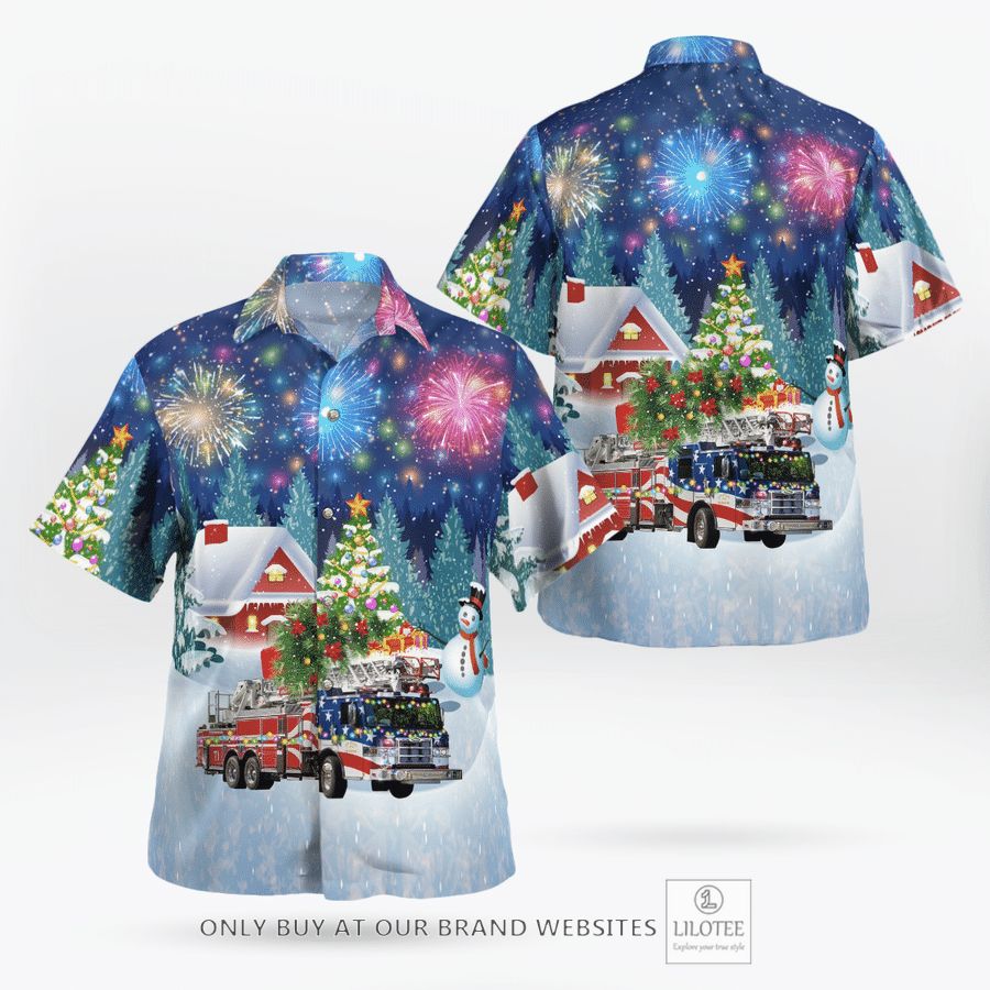 Napa Fire Department Christmas Hawaiian Shirt 16