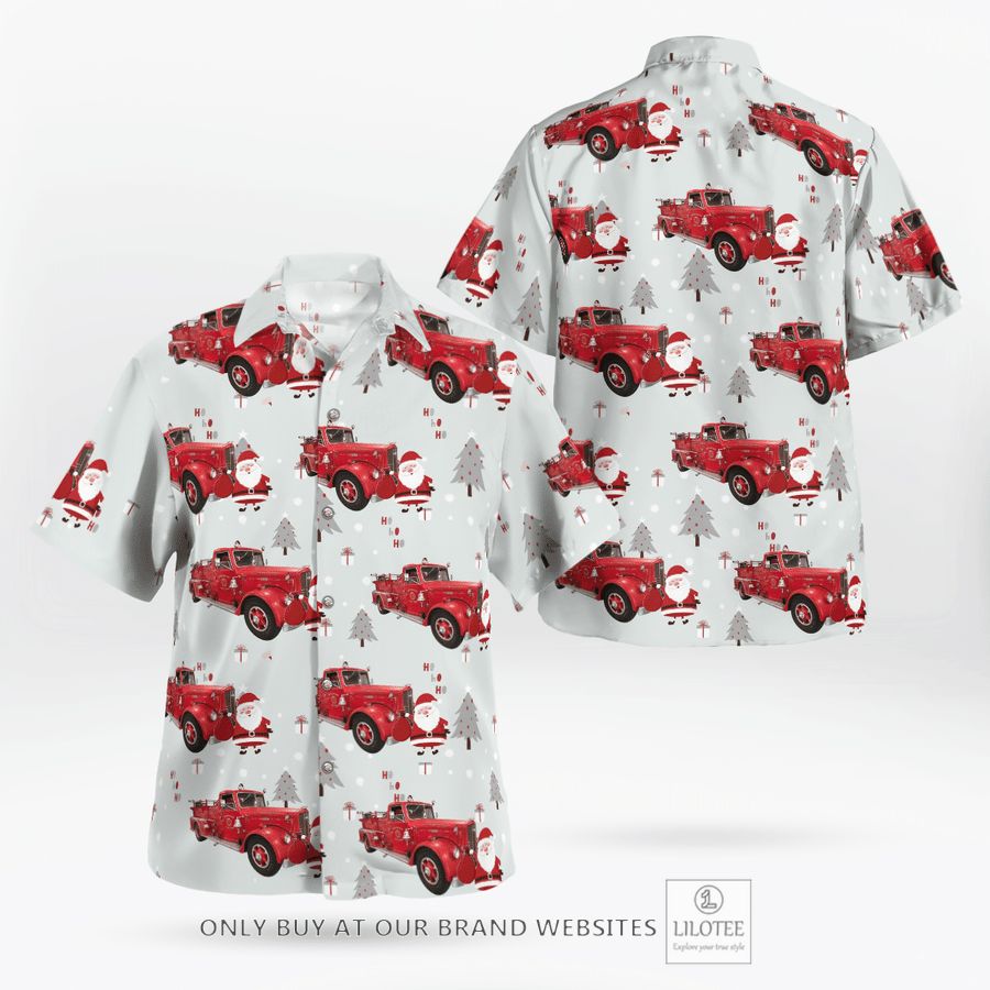 New York, Fayetteville Fire & EMS Christmas Hawaiian Shirt 16